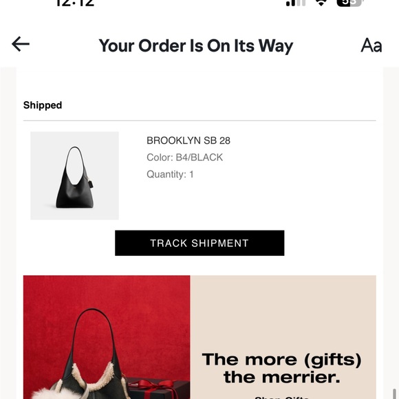 Coach Black Leather Shoulder Bag - Picture 5 of 5